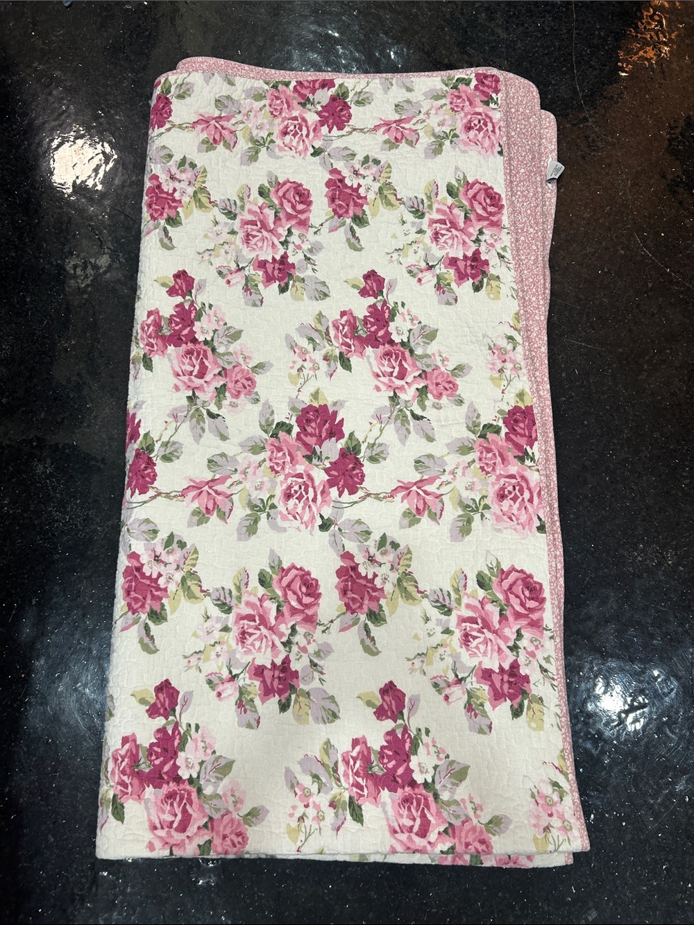 EUC Vintage Revisable Laura Ashely Cottage Shabby Chic Romantic Queen Comforter